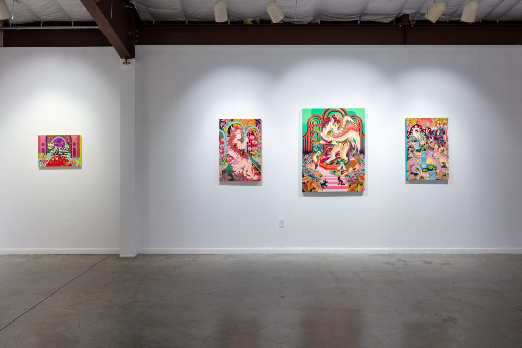 "Familiar" by Big Chicken & Baby Bird at Art League Houston (Photo by Alex Barber, Courtesy of Art League Houston)