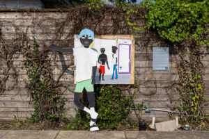 "WE OUTSIDE WIDDIT" by Tyler Deauvea at Art League Houston (Photo by Alex Barber, Courtesy of Art League Houston)