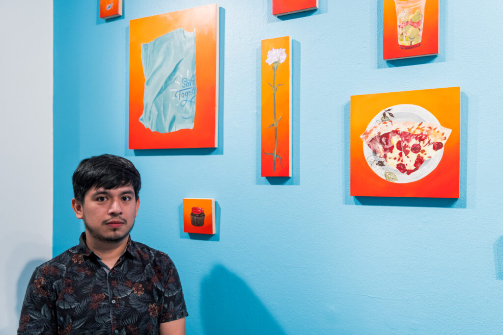 David Delgado at Art League Houston (Photo by Alex Barber, Courtesy of Art League Houston)
