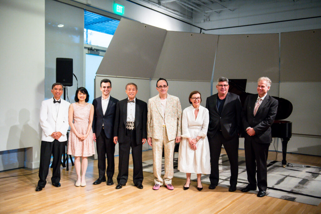 Drs. Tony Tran, Poyee Pansy, Khashayar Hematpour, Akira Nishikawa, Michael Yafi, Maria Matuszczak, John Michael Sanchez, J. Marc Rhoads, all performing at the Steinway Piano presentation of 'Doctors in Recital.' (Photo by Matthew Rood)