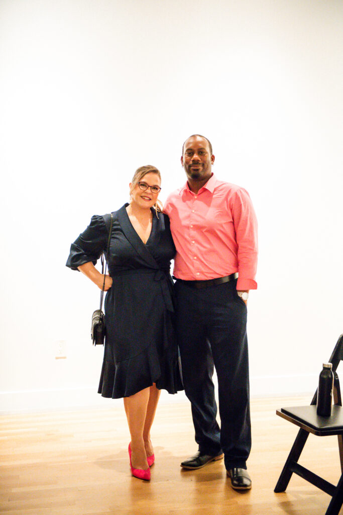 Piano specialist with Steinway Piano Gallery Amanda Watson & Andre Watson at the Steinway physicians concert at MATCH. (Photo by Matthew Rood)