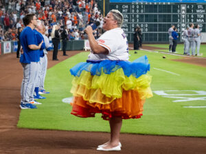 Caption The Houston Astros are one Major League team in Texas that’s embraced celebrating Pride Night. (Photo by F. Carter Smith)