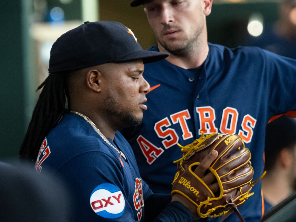 Astros ace Framber Valdez has turned himself into one of the most mentally strong pitchers in all of baseball. (Photo by F. Carter Smith)
