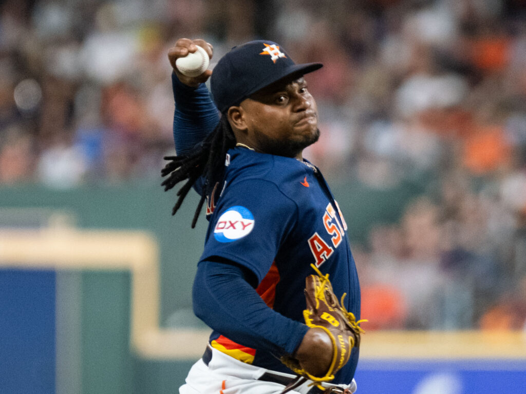 Houston Astros ace Framber Valdez is a dominant force. (Photo by F. Carter Smith)