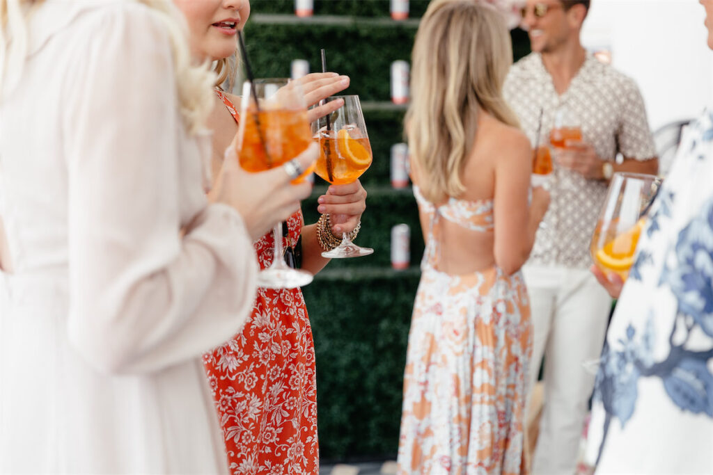 Atmosphere of the Saint Spritz rooftop party (Photo by Vanessa Christina)