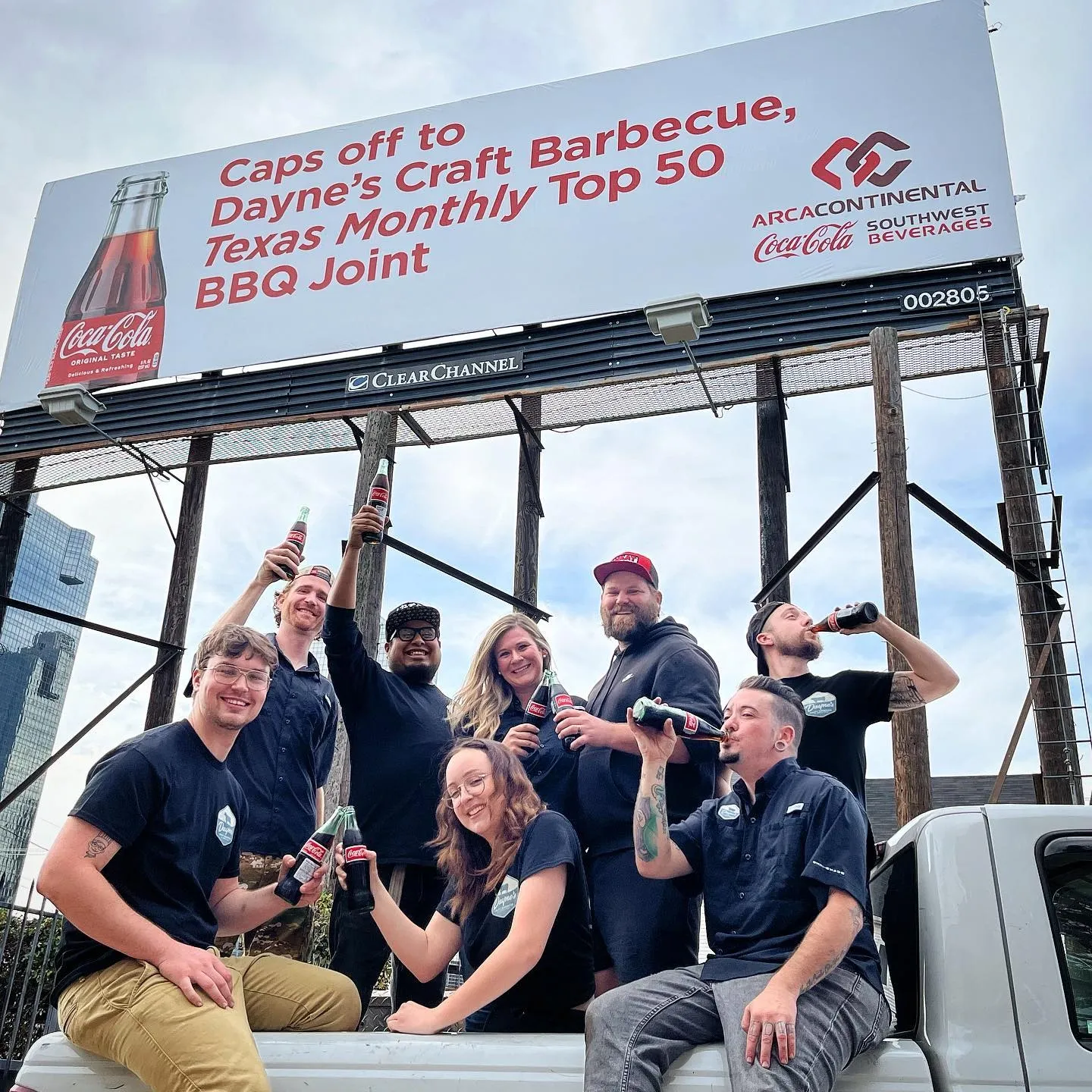 BBQ – Ashley and Dayne Weaver of Dayne’s Craft Barbecue with members of their team