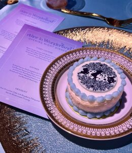 Ballet – Individual cakes set the stage for Alice In Wonderland by Texas Ballet Theatre. (Photo by Allison Yarid)