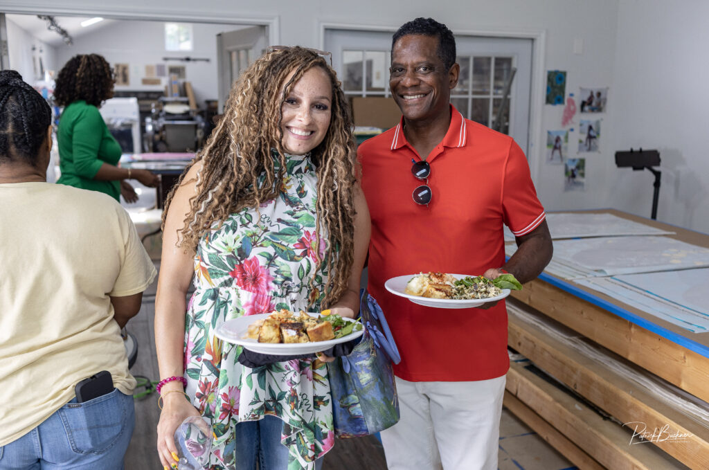 Monét Shannon, Terrence Hobdy at the April Emerging Collectors Brunch (Photo by Patrick Buckner)