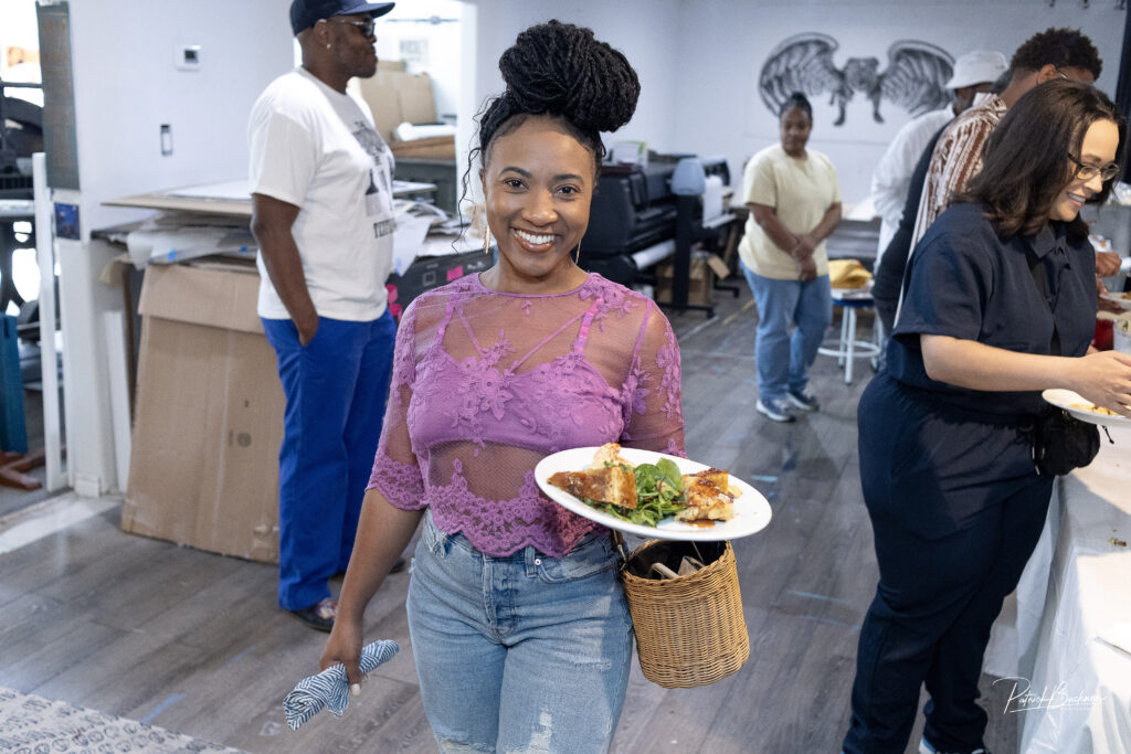 Porshaé Brown at the April Emerging Collectors Brunch (Photo by Patrick Buckner)