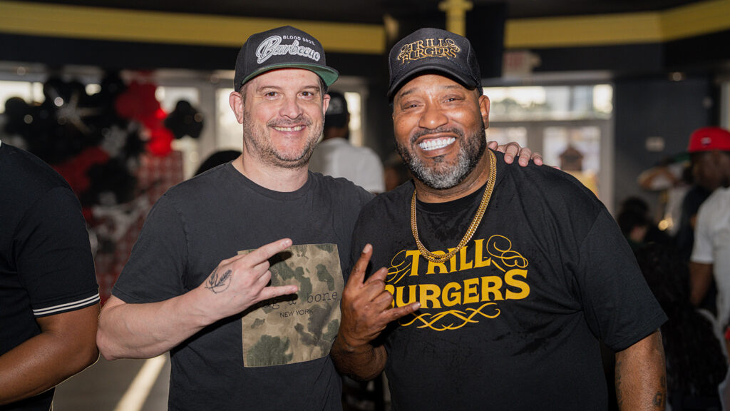Chef Ryan Lachaine of Riel and Bun B at the preview of his Trill Burgers brick and mortar burger joint. (Photo by Mark Champion)