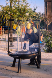 Chef’s team preparing the grill (Photo by AM Photography)