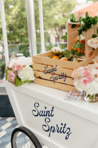 Closeup of the Saint Spritz cart (Photo by Vanessa Christina)