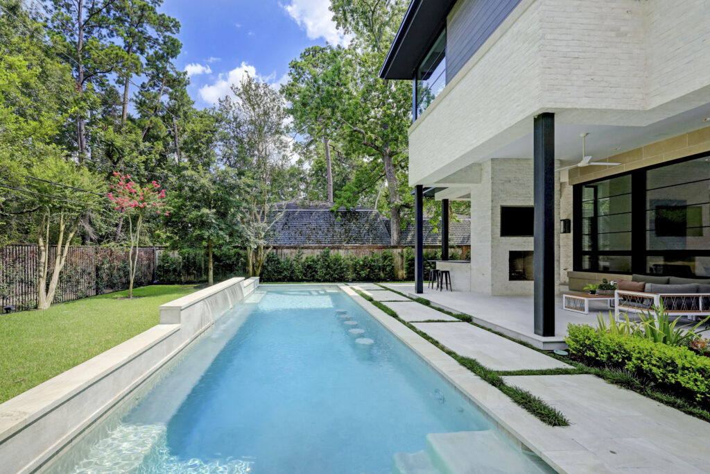 Another view of the lap pool at 410 Coachman in Bunker Hill  (Photo by TK Images)