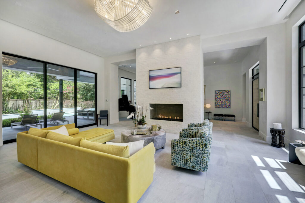 The open floor plan at 410 Coachman Street in Bunker Hill allows for easy entertaining (Photo by TK Images)