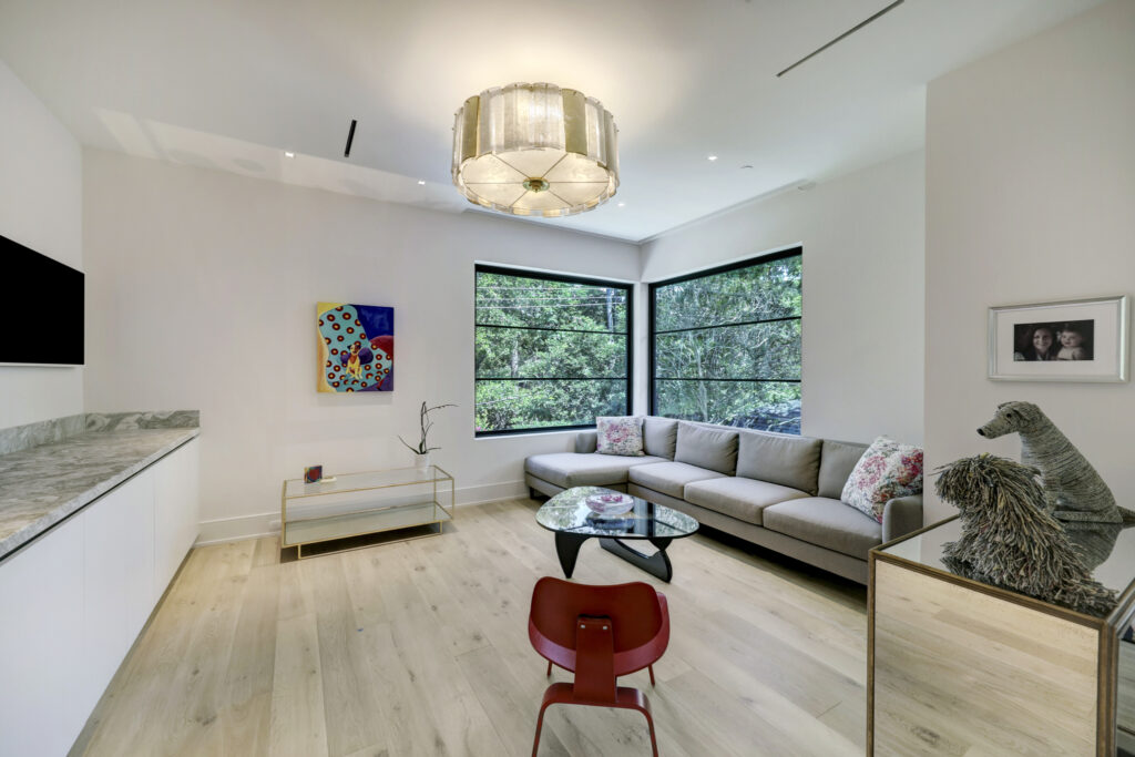 The sitting area of the owner's suite at 410 Coachman in Bunker Hill (Photo by TK Images)