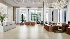 Crescent Hotel – Reception space at the soon to open The Crescent Hotel – Fort Worth.