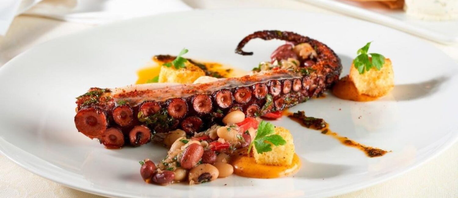Charred octopus starter at The Rosewood Mansion on Turtle Creek. Just one of the dishes from last year’s DFW Restaurant Week.