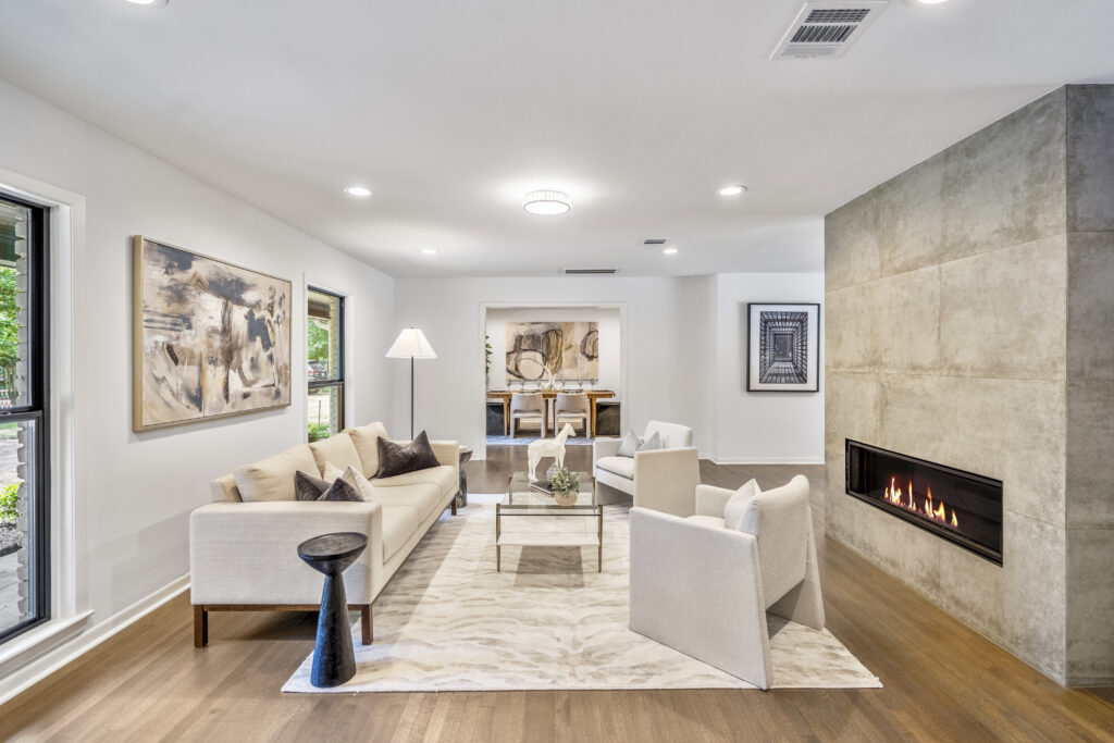 Former Houston Astro Yuli Gurreal called this mid-century modern ranch-style Houston home until he signed a free agent deal with the Miami Marlins. (Photo by Turnkey Visuals)