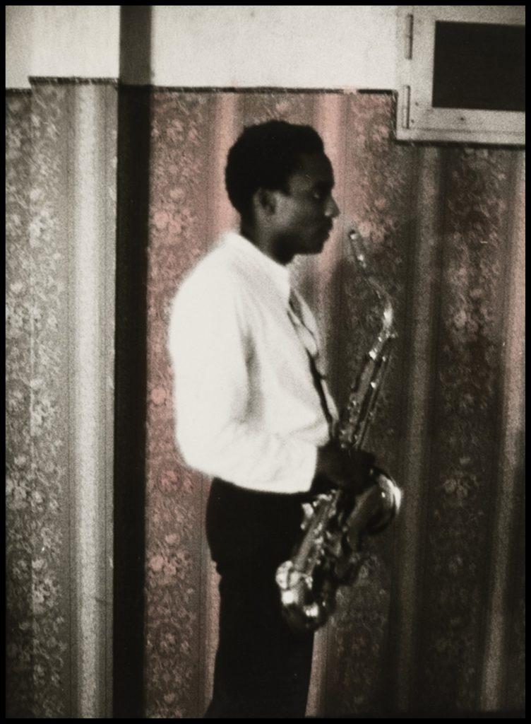 Ming Smith's "David Murray in the Wings, Padova, Italy," 1978 (Courtesy Contemporary Arts Museum Houston)