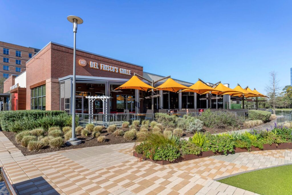 Del Frisco's Grille on Hughes Landing will please everyone, with several vegetarian options and an amazing patio.