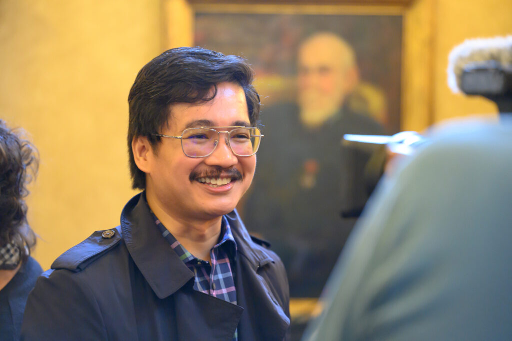 Designer Anthony Pabillano at the Ascend AAPI Spring Fashion Show (Photo by Ken Jones)