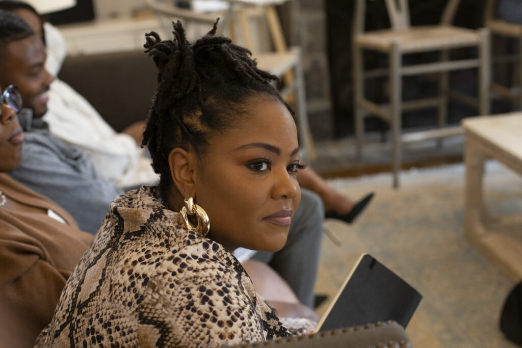 Shavon Morris at the March Emerging Collectors Brunch (Photo by Mark Francis)