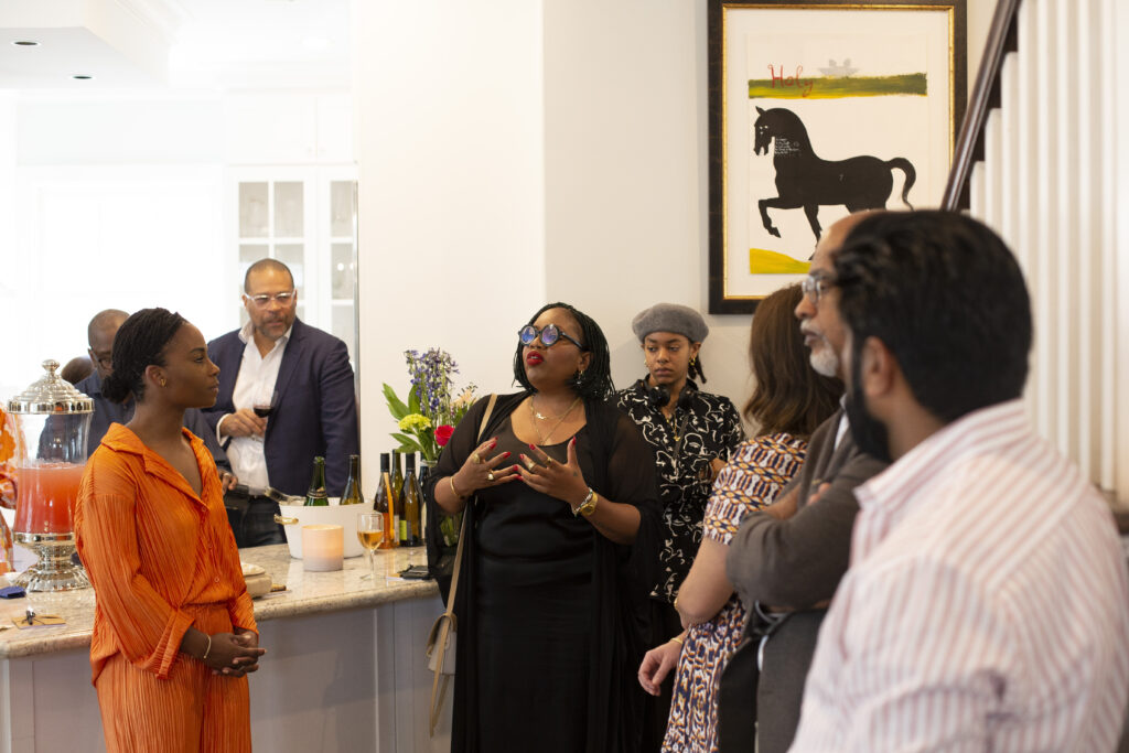 Natalya Milton, Nicholas Stuart, Janice Bond, Janice's daughter at the March Emerging Collectors Brunch (Photo by Mark Francis)