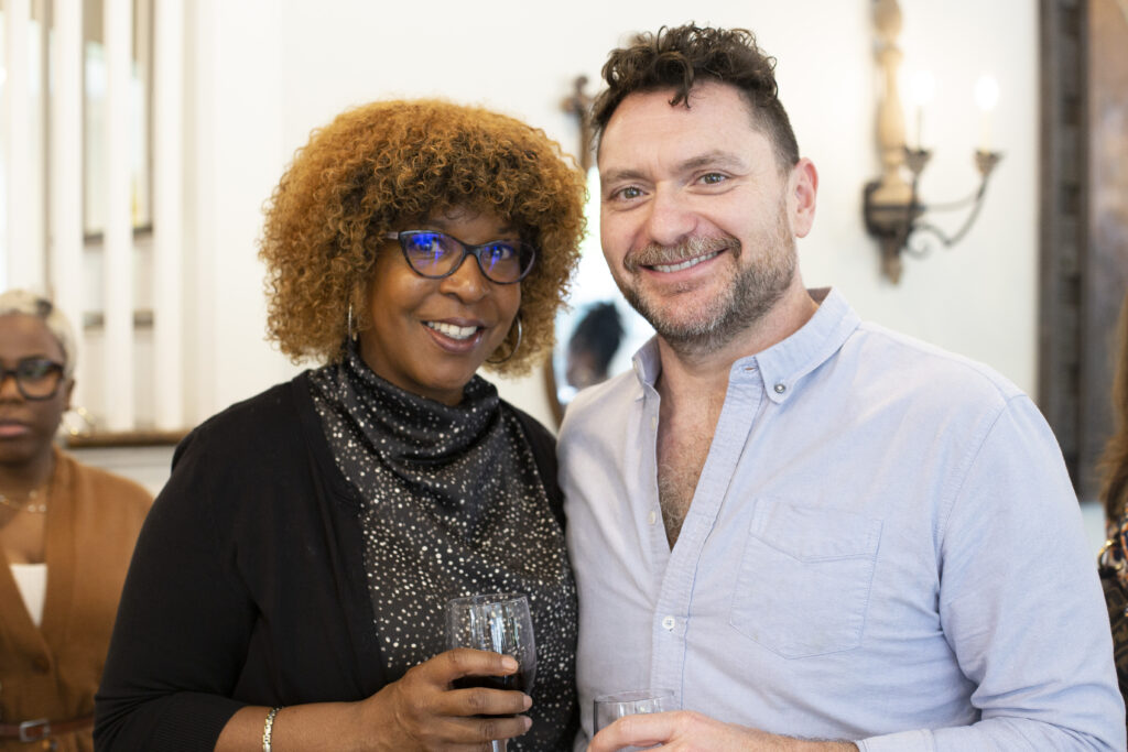 Kheli Willetts, John Abodeely at the March Emerging Collectors Brunch (Photo by Mark Francis)