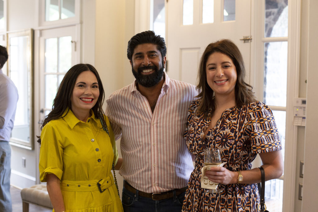Michele Leal, Alim Adatia and Madyson Chavez at the March Emerging Collectors Brunch (Photo by Mark Francis)