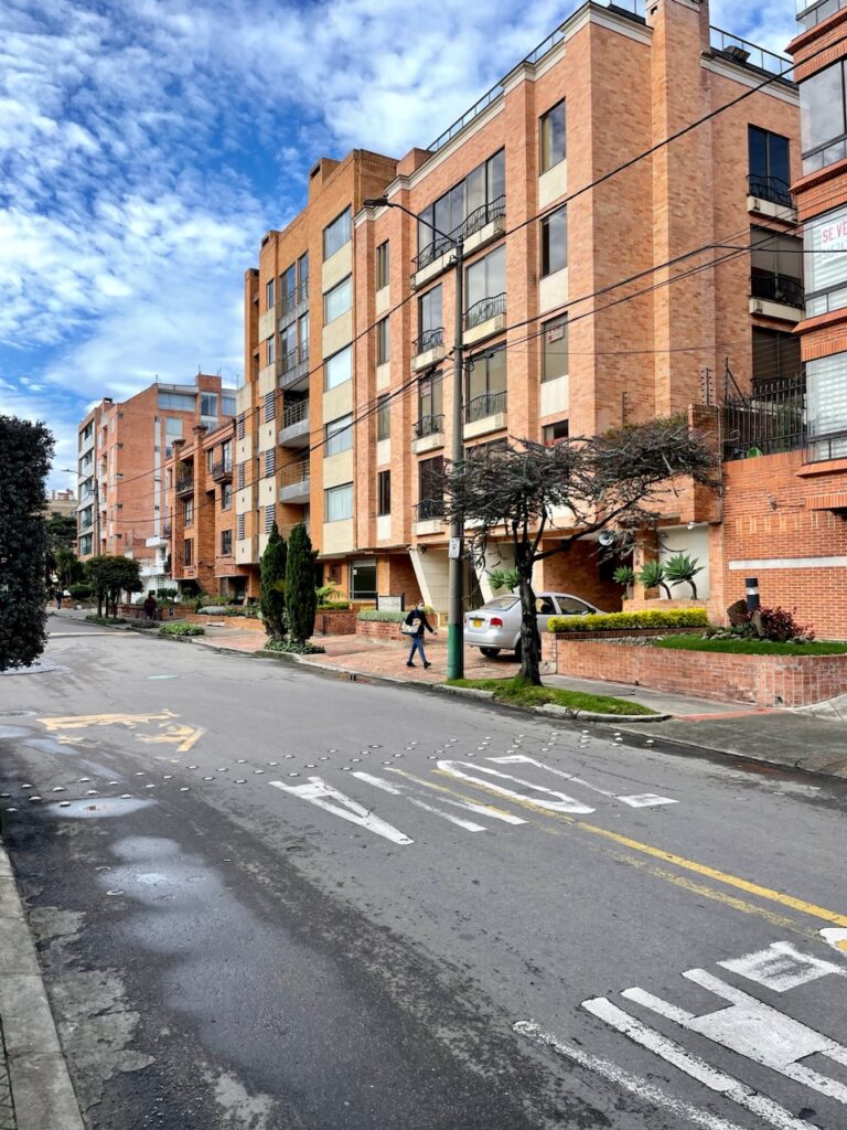 The streets of Bogotá, Colombia's capital city.  (Photo by Cole Von Feldt)