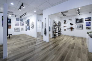 The Ardest gallery space in The Woodlands was renovated in just two weeks, with new walls, flooring and lighting put in.