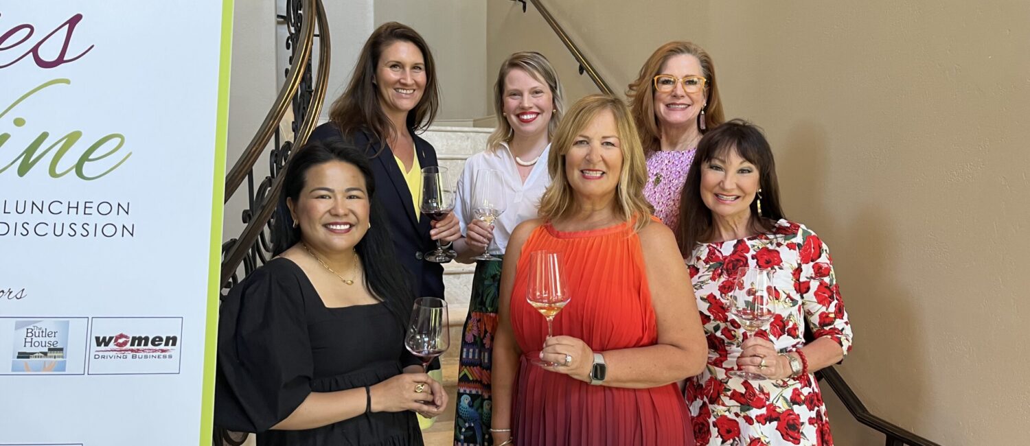 Wine & Food Week's Ladies of the Vine brought out the wine women and plenty of foodie fun. Here that meant a front row (left to right) of June Rodil, Molly Monson-Stutesman and Constance McDerby.