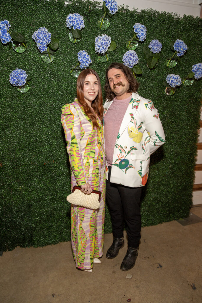 Kathryn McDougal, Matt Fries at the 2023 Glasstire Party & Auction (Photo by Jenny Antill Clifton)