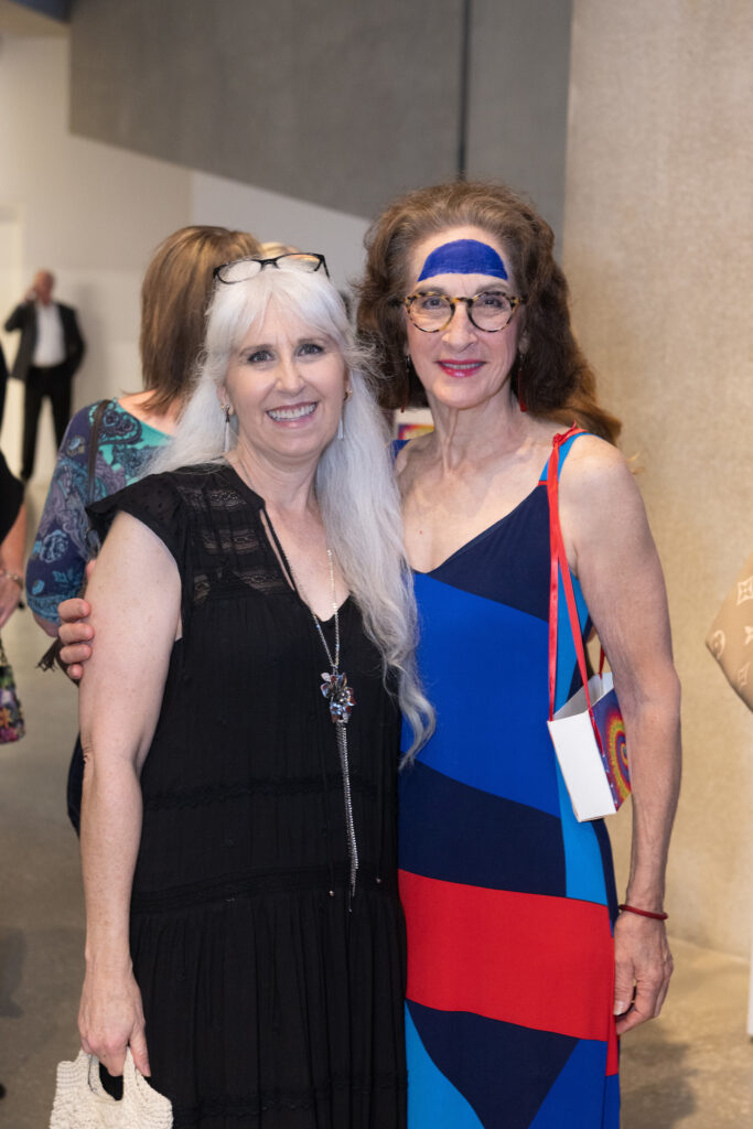 Jane Mooney, Gloria Alford at the Glassell School of Art 'weird' gala (Photo by Wilson Parish)