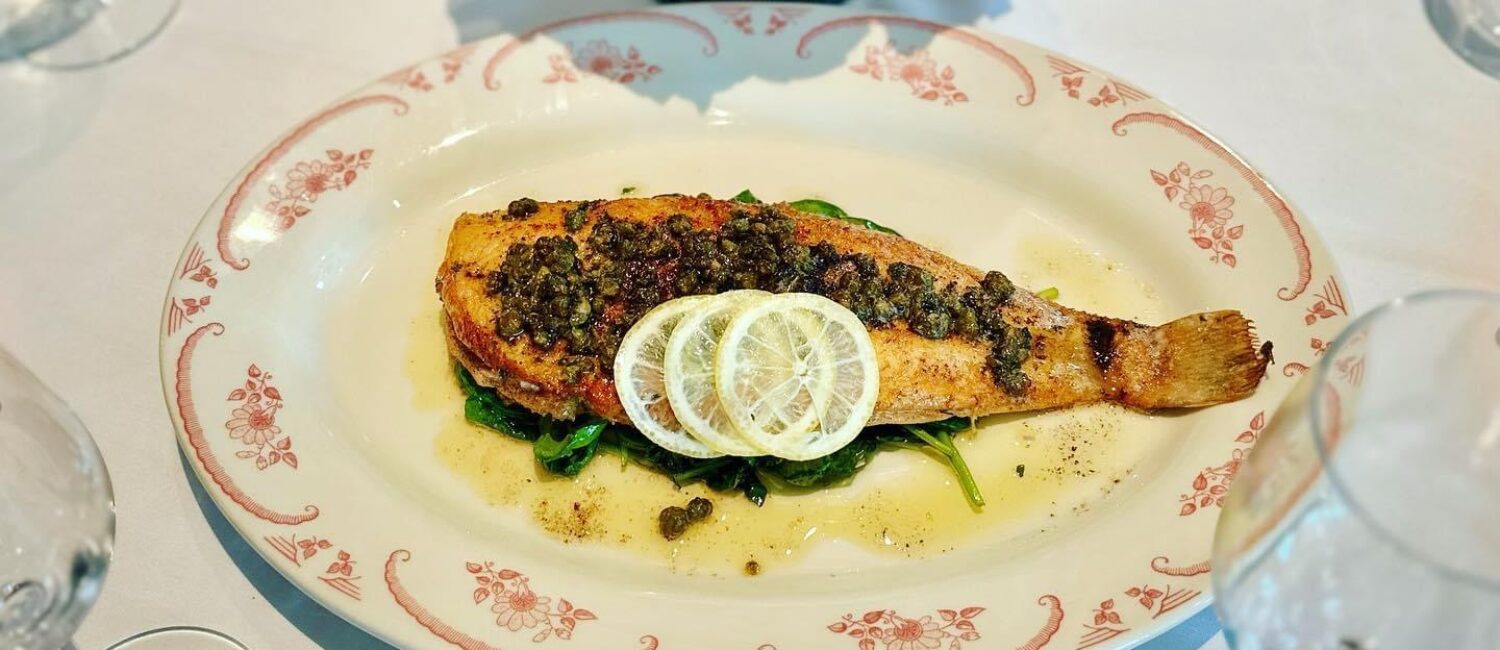 Le Margot – The Dover Sole Meuniere in a caper brown butter sauce at Le Margot.
