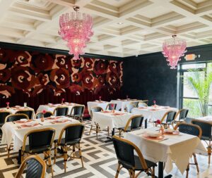 Le Margot – The ambience transports inside the main dining room. (Photo by Courtney Dabney)