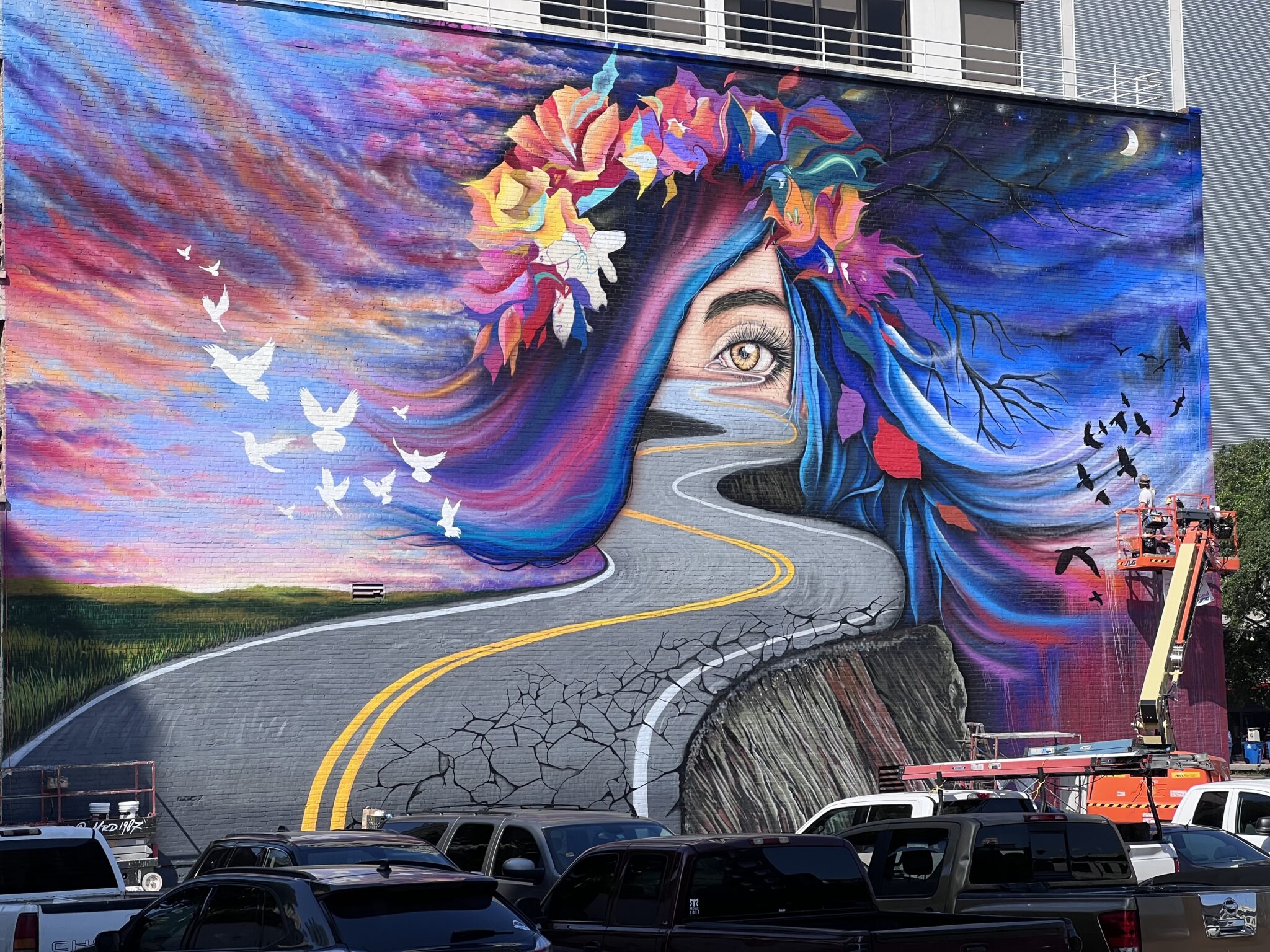 Towering Murals Create a Vibrant Street Art Wonderland In Downtown