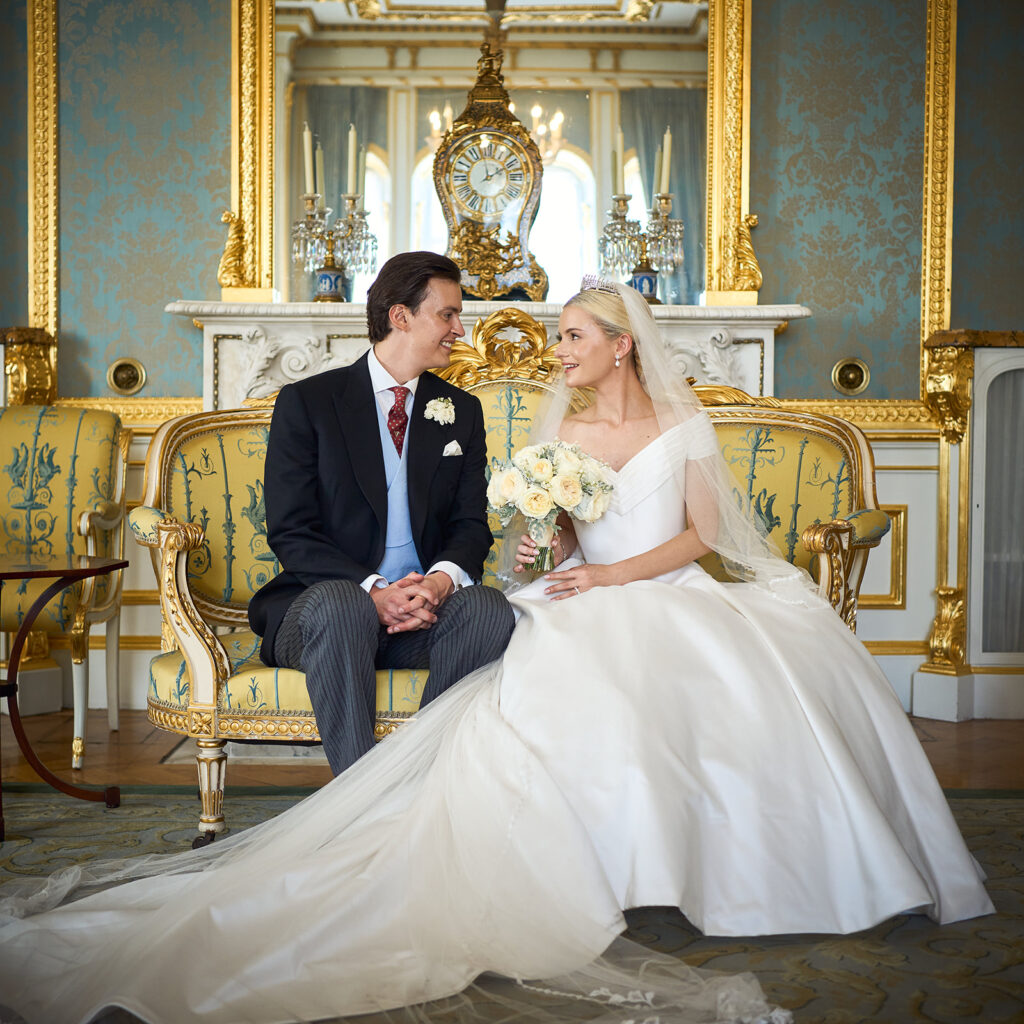 Oliver Coysh and Skylar Pinchal on their wedding day. (Chris Allerton Photography)
