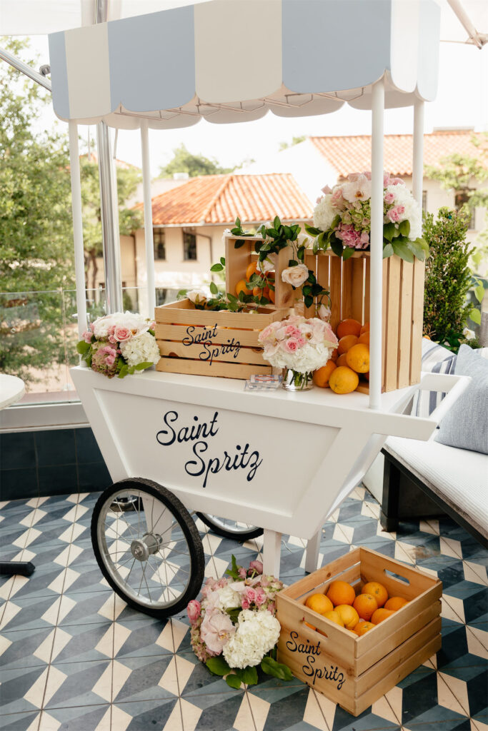 Saint Spritz cart (Photo by Vanessa Christina)