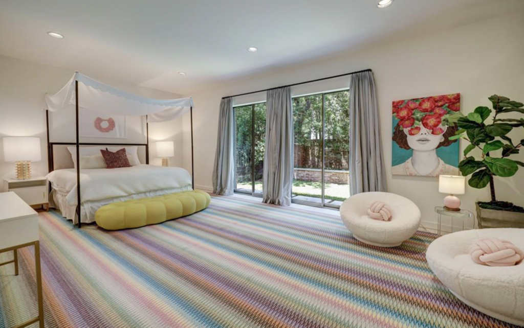 One of seven bedrooms at 3404 Chevy Chase. (Photo by TK Images)