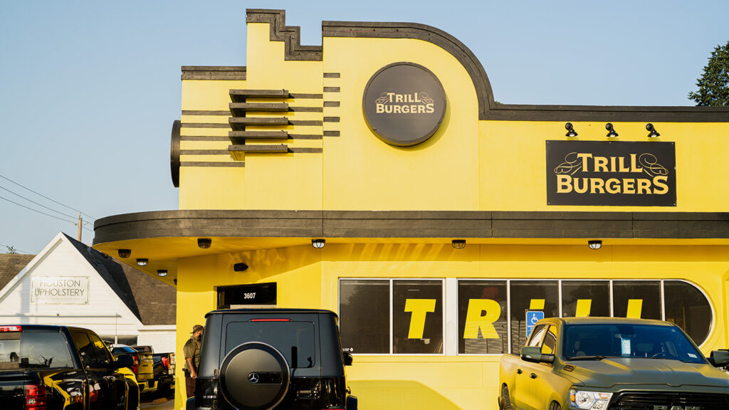 Bun B's Trill Burgers brick and mortar burger joint on Shepherd at Richmond. (Photo by Mark Champion)