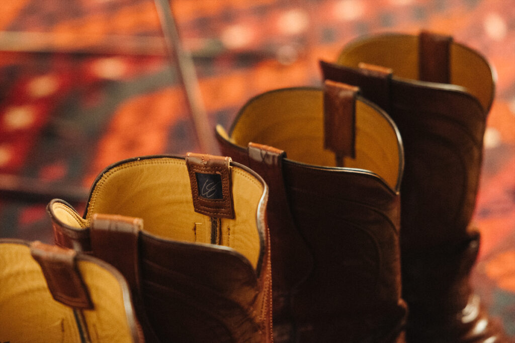 The Lucchese x Christ Stapleton collection features three unique boot styles, all handmade in Texas.
