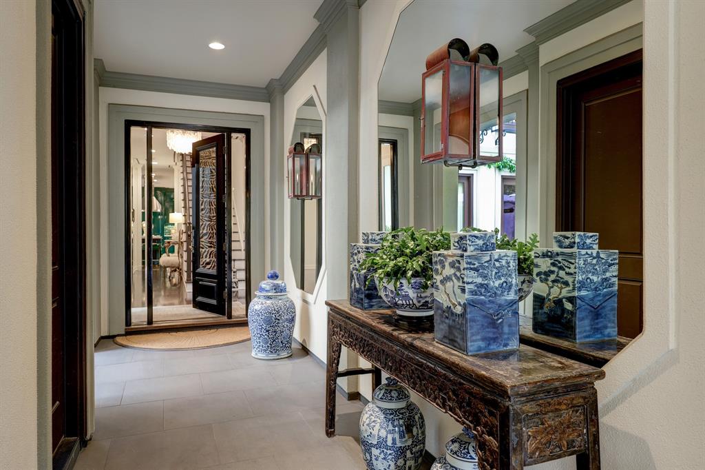 Entry to the luxurious 'Tuscan Villa' townhome at 5722 Logan Lane (Photo by TK Images/Compass)