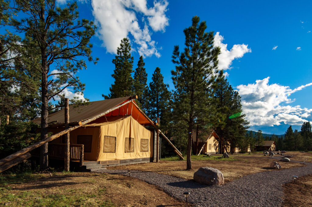 The Resort at Paws Up offers a luxury camping experience amidst 37,000 acres of Montana ranch land. (Photo by Stuart Thurlkill)