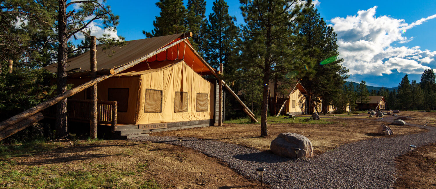 The Resort at Paws Up offers a luxury camping experience amidst 37,000 acres of Montana ranch land. (Photo by Stuart Thurlkill)