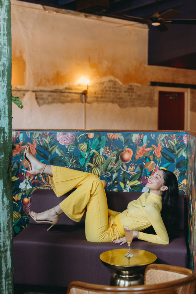 Milano was the first look created for the Mrs Momma Bear collection.