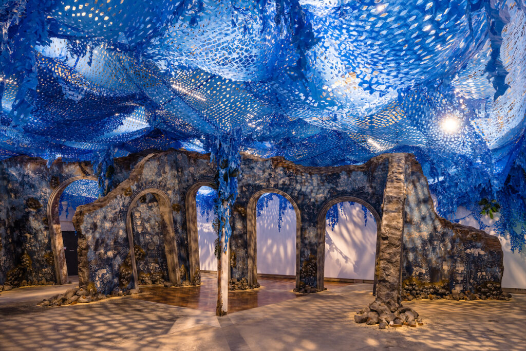 Firelei Báez’s "To breathe full and free: a declaration, a re-visioning, a correction," 2022-2023, at The Momentary.