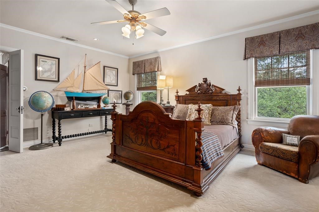  Another of the home's expansive bedrooms.