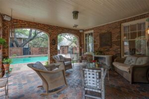 2424 Medford Court – the covered patio overlooking the pool.