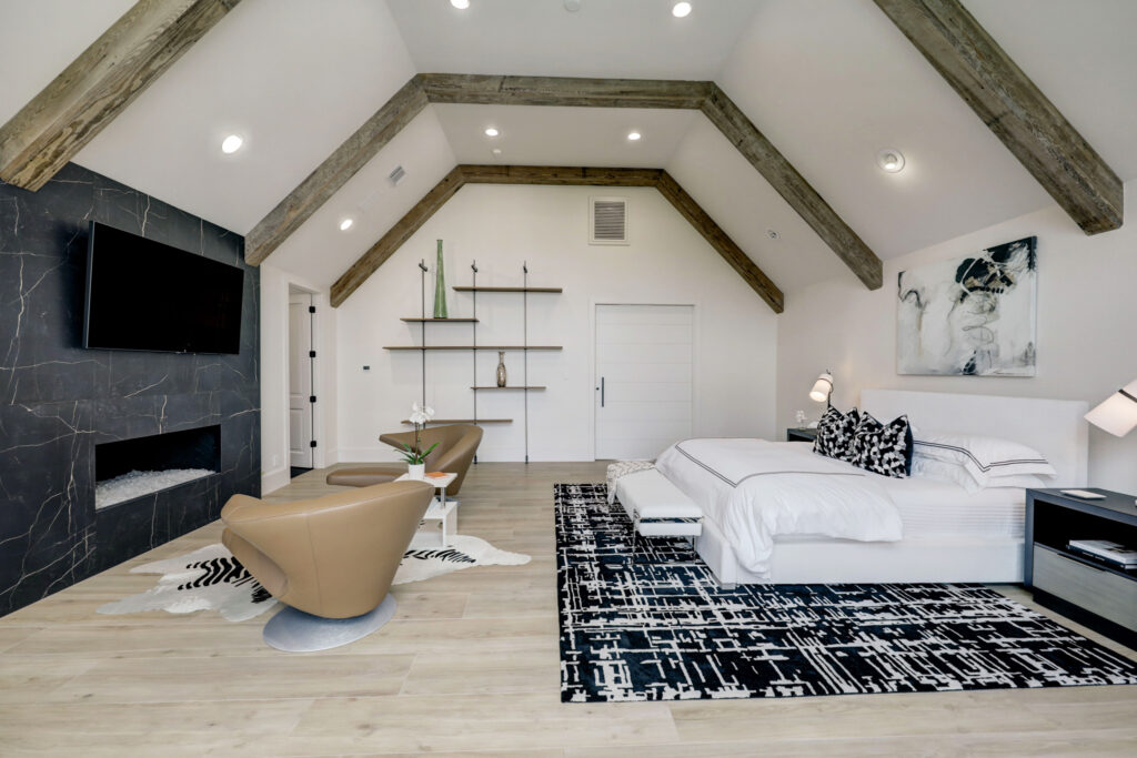 A second view of the primary suite at 5620 Bordley. (Photo by TK Images)